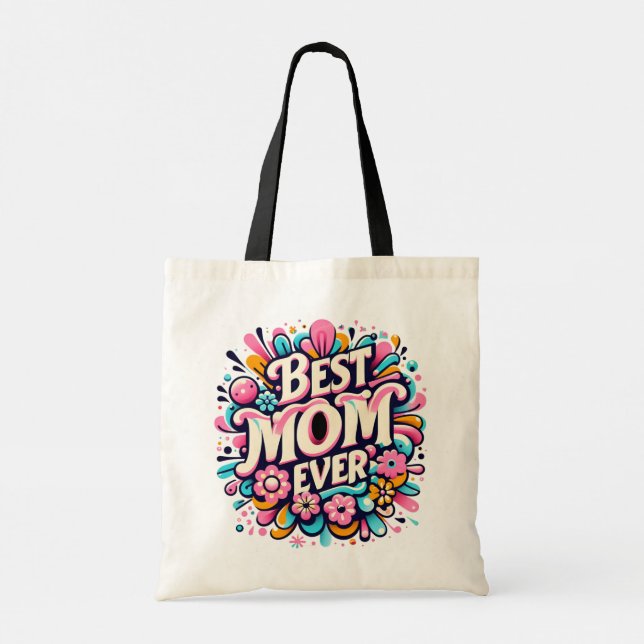 Best Mamma någonsin Tote Bag Tygkasse (Baksida)