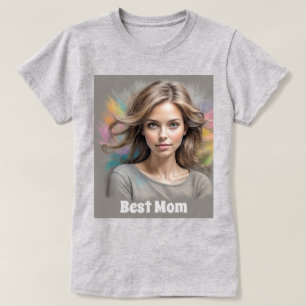 Best Mamma Pastel Sketch T Shirt