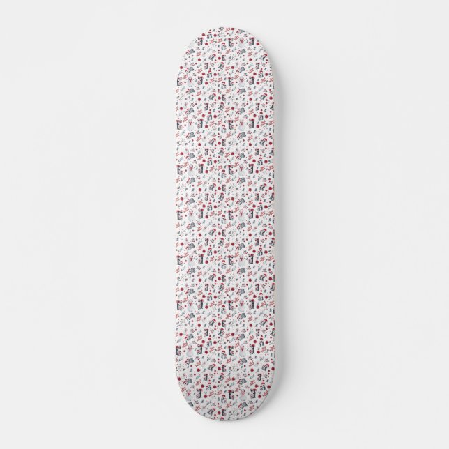 Best Mamma Penguin jul mönster Mini Skateboard Bräda 18,5 Cm (Framsida)