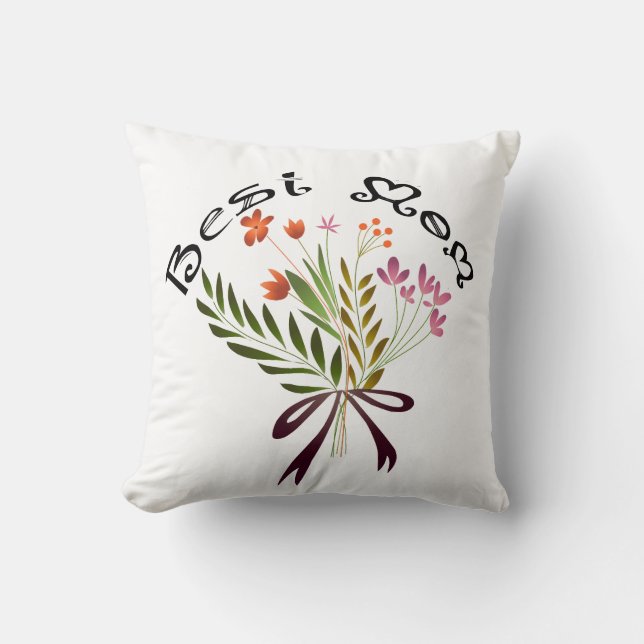 Best mamma T-Shirt Kudde (Framsida)