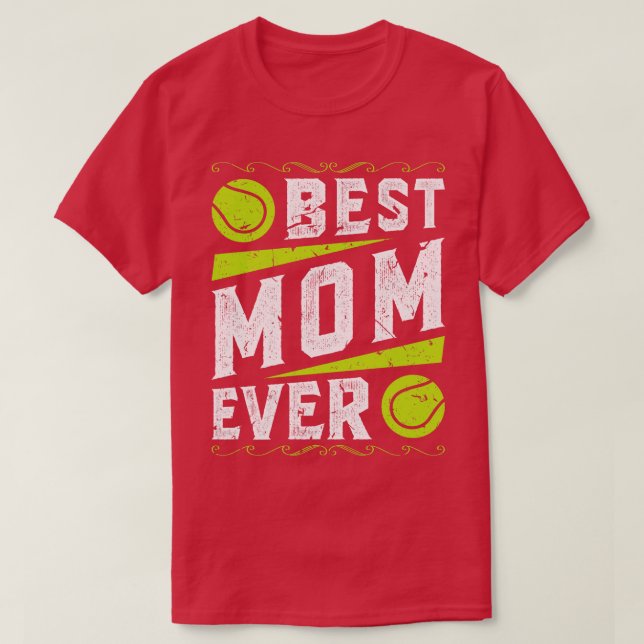 Best Mamma Tennis T Shirt (Design framsida)