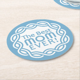 BEST MAMMA UNDERLÄGG PAPPER RUND