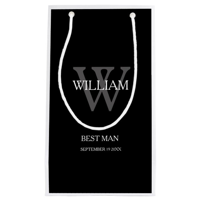 Best Man Anpassningsbar Modern Chic Classy (Framsidan)