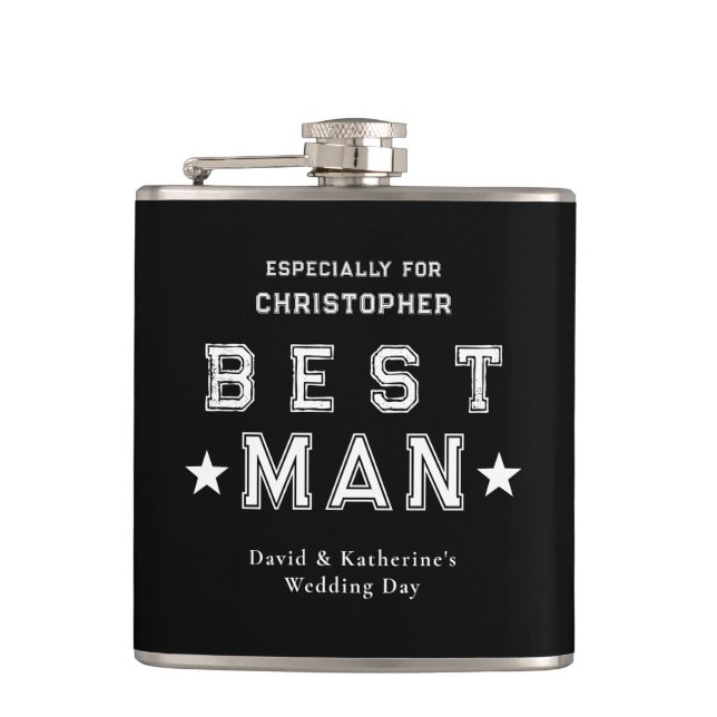 Best Man Appreciation Gift Black Fickplunta (Framsidan)