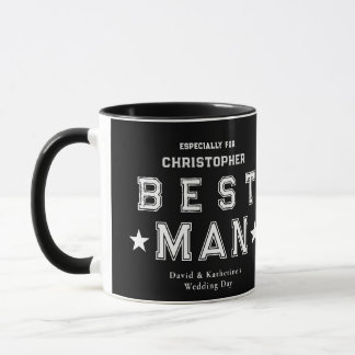 Best Man Appreciation Gift Black Mugg