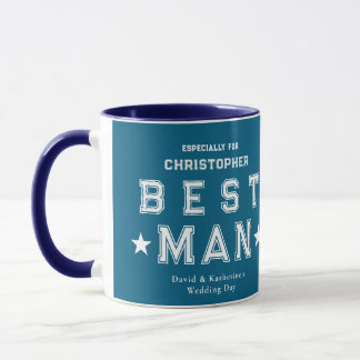 Best Man Appreciation Gift Blue Mugg