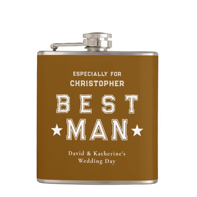 Best Man Appreciation Gift Brown Fickplunta (Framsidan)