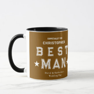 Best Man Appreciation Gift Brown Mugg