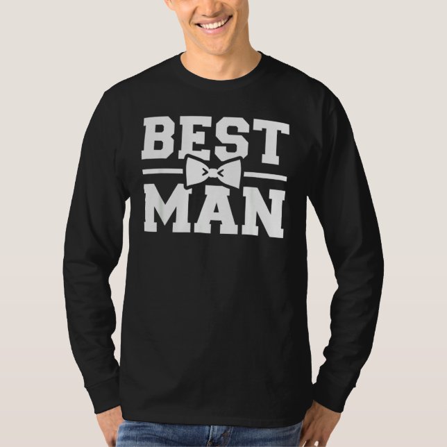 Best Man Bachelor Party T Shirt (Framsida)