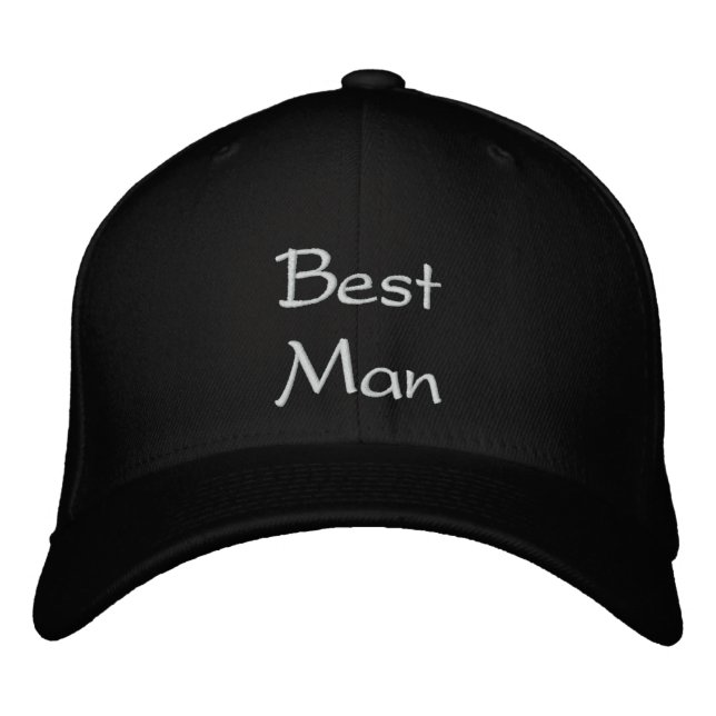 Best Man Best Embroidery Cap Broderad Keps (Framsida)