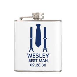 Best Man Blue Tie Fickplunta