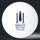 Best Man Blue Tie Pingisboll<br><div class="desc">Dessa pingpong bollar skulle vara perfekt för den bäste mannen. Om all din bröllopsfest kommer att ha kostym på sig är det underbart med en slump och en slips i blått. Avslappnaden är ännu formell. De skulle vara så roligt för en reklamfest eller helg. Hämta 6 för varje person i...</div>