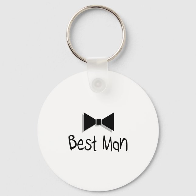 Best Man Bow Tie Nyckelring (Framsida)