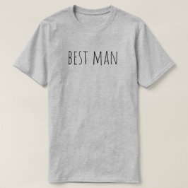 Best Man Bridal Party Wedding T Shirt