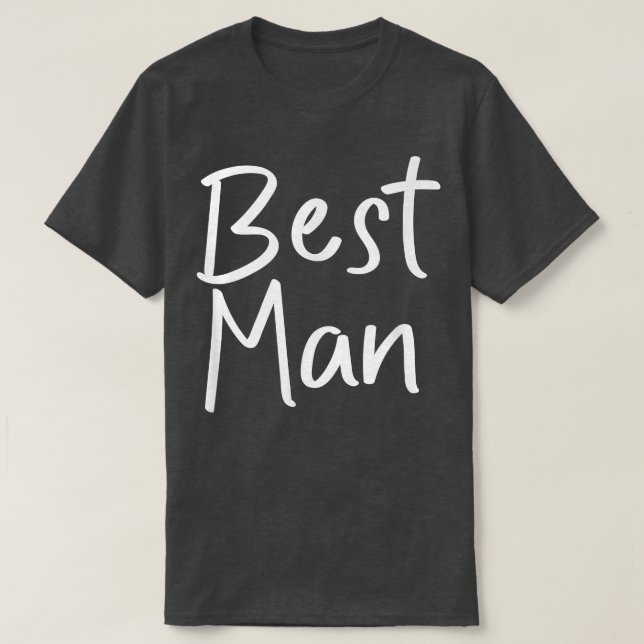 Best Man Bride Squad Tees Bröllop Gift T Shirt (Design framsida)