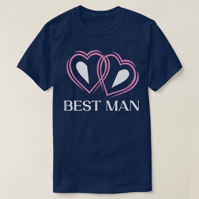 Best Man Bridesman Marskalkars Paranymph Groomsman T Shirt (Design framsida)