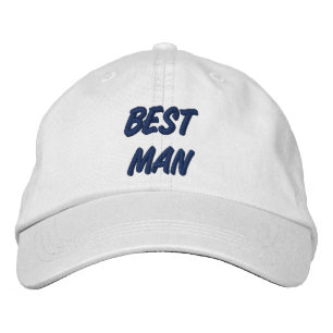 Best Man Broderad Keps