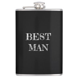 Best Man Bröllop Black Whisky-kolv Fickplunta