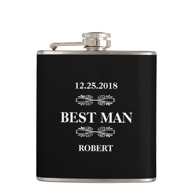 Best Man Bröllop Fickplunta (Framsidan)