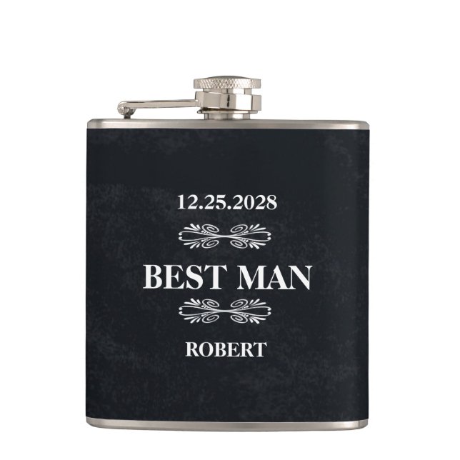 Best Man Bröllop Fickplunta (Framsidan)