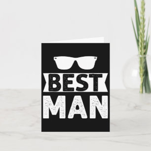 Best Man Bröllop Marskalkars Funny Möhippa Bachelo Kort