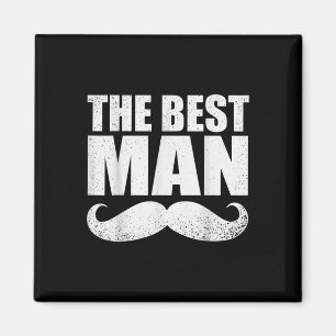 Best Man Bröllop Marskalkars Funny Möhippa Bachelo Magnet