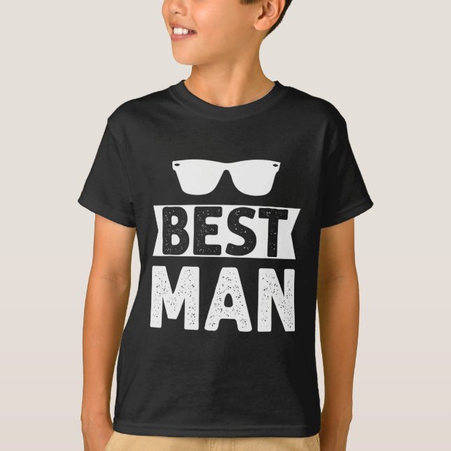 Best Man Bröllop Marskalkars Funny Möhippa Bachelo T Shirt (Framsida)