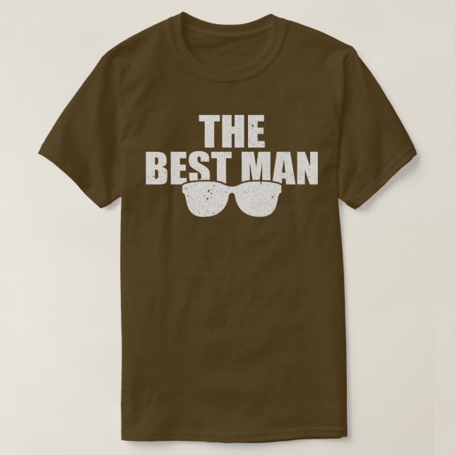 Best Man Bröllop Marskalkars Funny Möhippa Bachelo T Shirt (Design framsida)