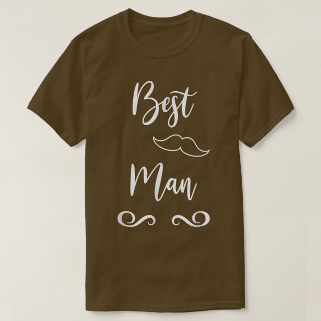 Best Man Bröllop Matching T Shirt (Design framsida)