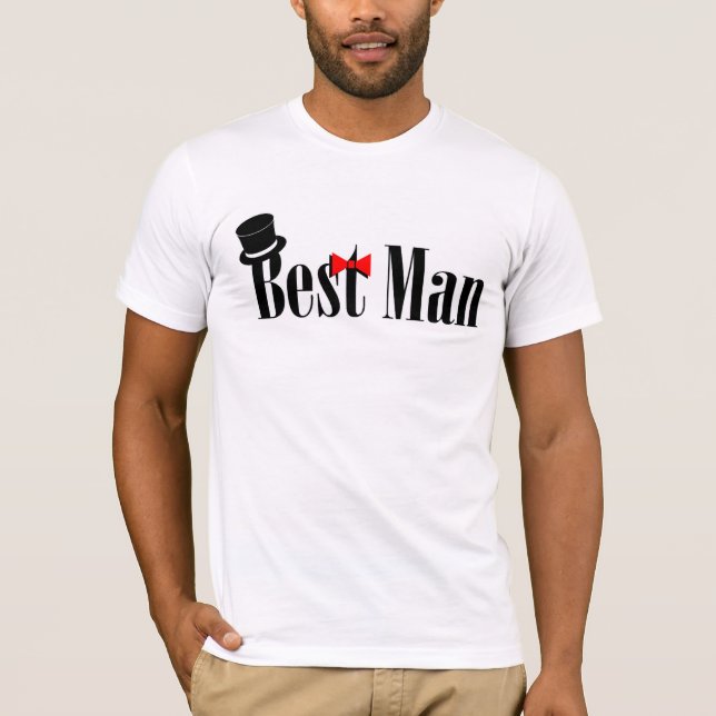 Best Man Bröllop T-shirt (Framsida)