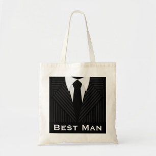 Best Man Bröllopsfest Attendant Budget Tote bags Tygkasse