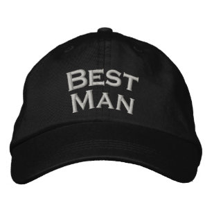 Best Man Cute Bröllop Broderad Keps