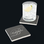 Best Man Elegant Monogram Stenunderlägg<br><div class="desc">Gör din egen anpassningsbar underlägg. Anpassa den här designen med din egen text. Du kan anpassa den här designen ytterligare genom att markera länken "anpassa ytterligare" om du vill.</div>