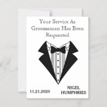 Best Man eller Groomsman Reminder