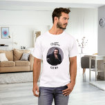 Best Man-fotoreklamfest T Shirt<br><div class="desc">Anpassa och lägg till ett foto i cirkuläret ram. Lägg till en namn</div>