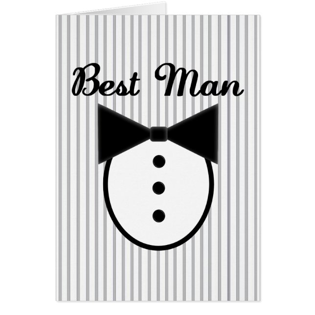 Best Man Hälsningskort (Framsidan)