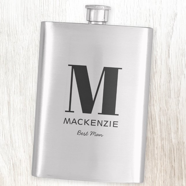 Best Man Monogram Namn Fickplunta (Skapare uppladdad)