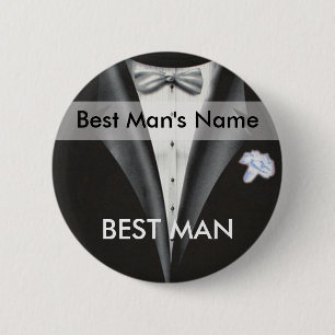Best Man Namn bricka-knapp Knapp