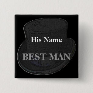 Best Man Namn bricka-knapp Knapp