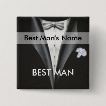 Best Man Namn bricka-knapp