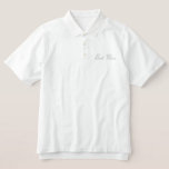 Best Man Polo Shirt<br><div class="desc">Bästa man Polo Shirt som visas i Röd med vit broderad text. Anpassa skjortan eller köp som det är.</div>
