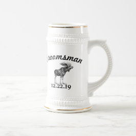 Best Man Stein Vintage Moose Sejdel