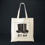 Best Man Top hat Tygkasse<br><div class="desc">En steampunk top hat-design för bästa man i bröllopsfesten. Den här artikeln gör en fin favoritpåse för ett kandidatparti,  eller för andra tillfälle att tacka er bäste man under bröllop-festligheterna.</div>