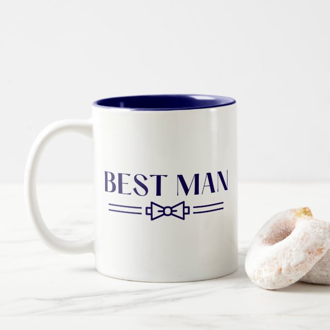 Best Man Två-Tonad Mugg (Med munk)