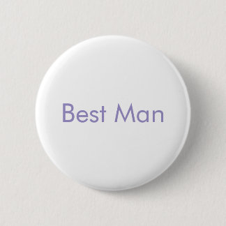 Best Man Violet Tulip Wedballons Buttons Knapp