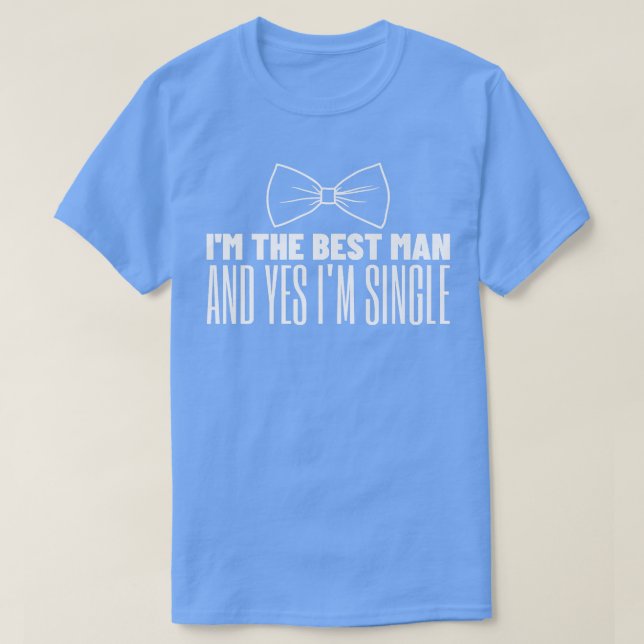 Best Man Wedding Party Bachelor Party Groomsmen 26 T Shirt (Design framsida)