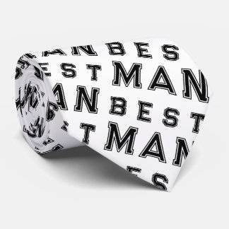 Best Man White Black Slips