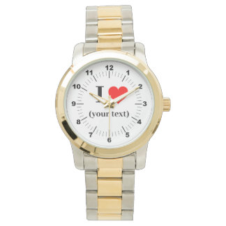 BEST. Manar I ❤️ Oversized Two-Tone Watch Armbandsur
