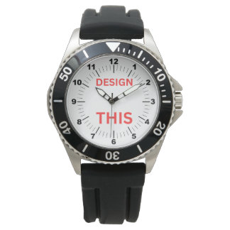BEST. Manar Watch - ⌚- Black Rubber Armbandsur