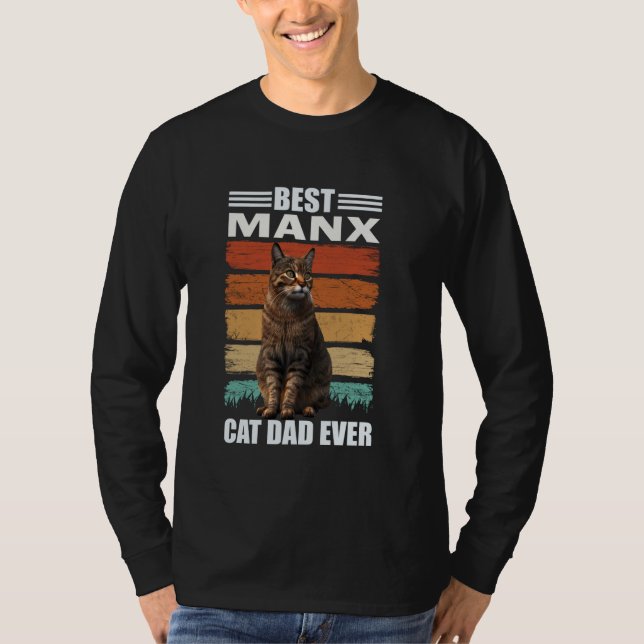 Best Manx Pappa någonsin T Shirt (Framsida)